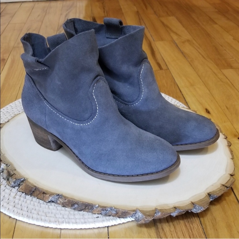 Blue Bootie Boots only worn twice